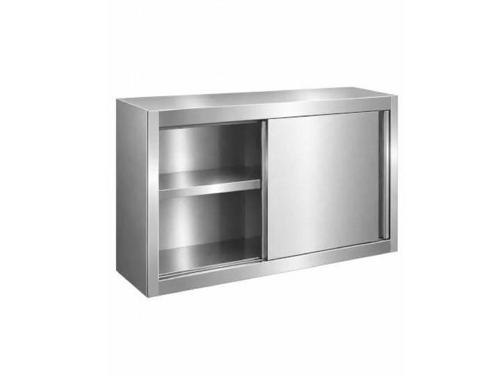 Wandschrank mit Schiebetüren, Küchen-Gewürzregal und Weinflaschenregal Edelstahl 304, 150 kg Tragfähigkeit für Küche, Bar, Waschküche und Garage(31in/80cm)