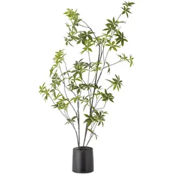 Bloomingville Künstliche Palmatum Pflanze im Topf H160 cm, Grün - H160 cm Ø: 17 cm