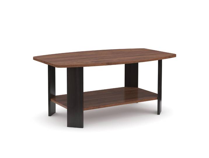 Beistelltisch DONATO 90 x 55 x 40 cm braun/schwarz
