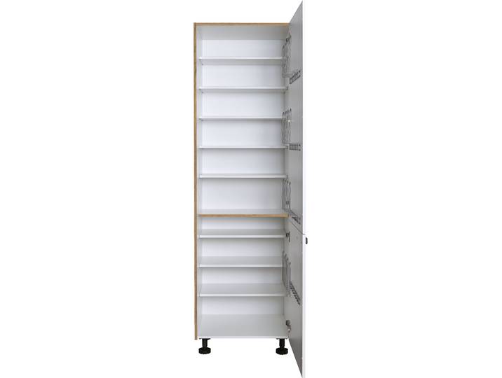 Vorratsschrank EXPRESS KÜCHEN Arta , weiß, B:60cm H:207cm T:58cm, Holzwerkstoff, Schränke, Vorratsschrank, vormontiert
