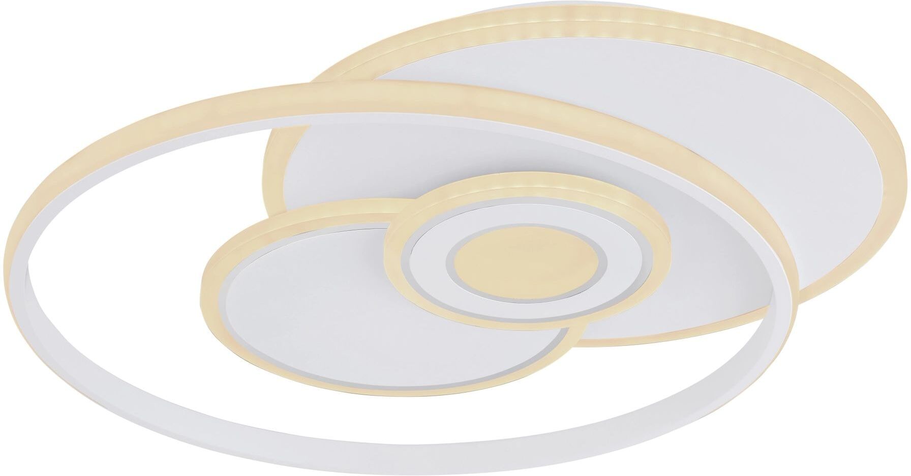 GLOBO LIGHTING LED Deckenleuchte "RODERICK", weiß, 1 Stk., Leuchten, Deckenlampe, Designleuchte, Wohnzimmer, Schlafzimmer, rund, LED Deckenleuchte