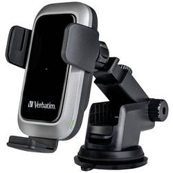 Verbatim Induktions-Ladegerät 15 W FWC-03 Pro Qi Fast Wireless Car Charger 49554 Ausgänge Magnetanschluss Schwarz