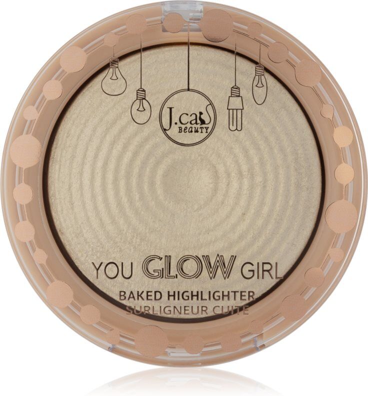 J.Cat Beauty You Glow Girl baked highlighter shade 101 White Goddess 8.5 g