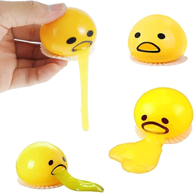 JoyToys Funny Egg Yolk Vomit Stress Relief Toy Squeezable Squishy Fidget Toy Novelty Gift Funny Egg Yolk Vomit Stress Relief Toy Squeezable Squishy Fidget Toy Novelty Gift