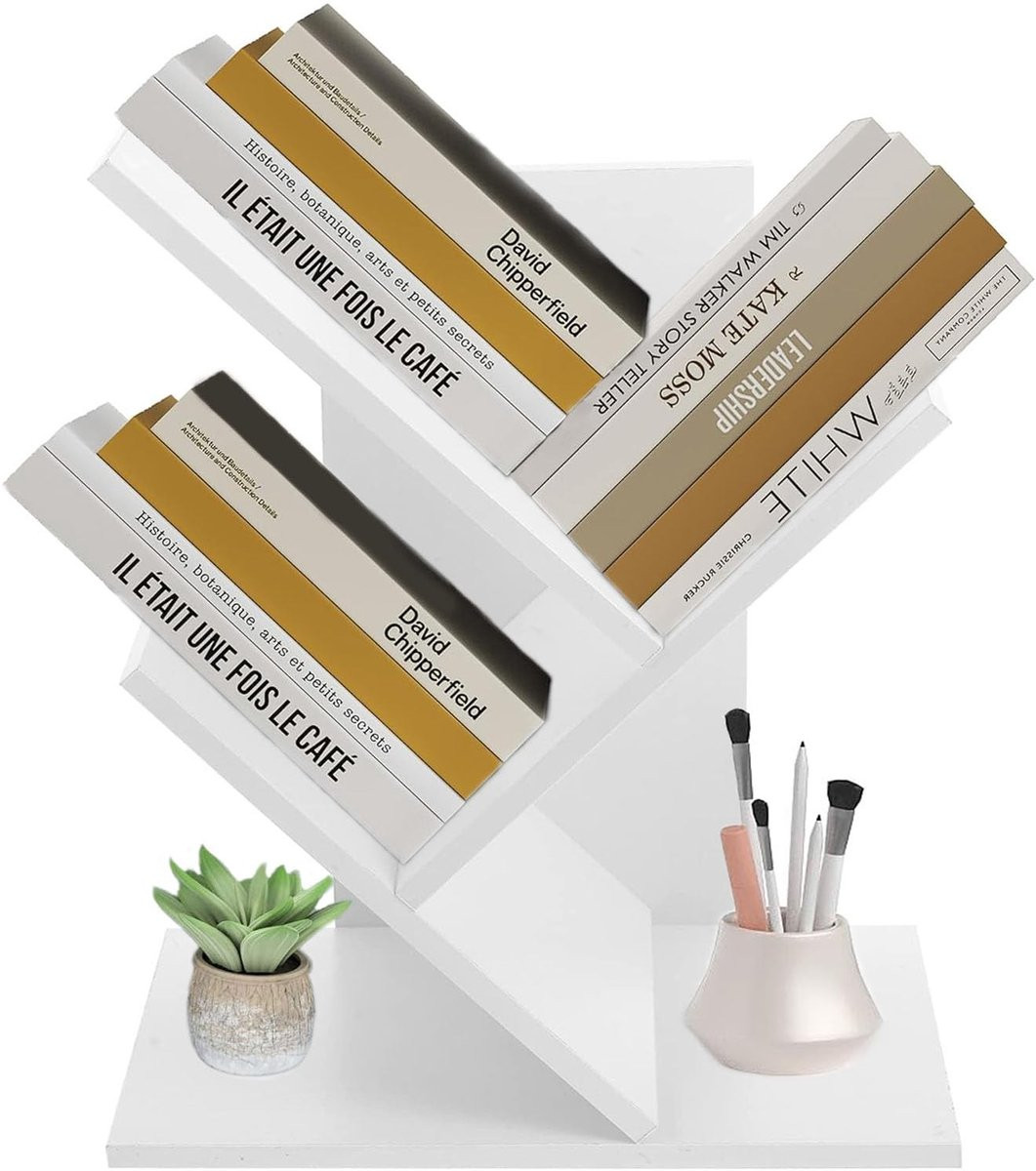 Houten Boekenplank in Boomvorm - Ruimtebesparende Boekenladder van MDF