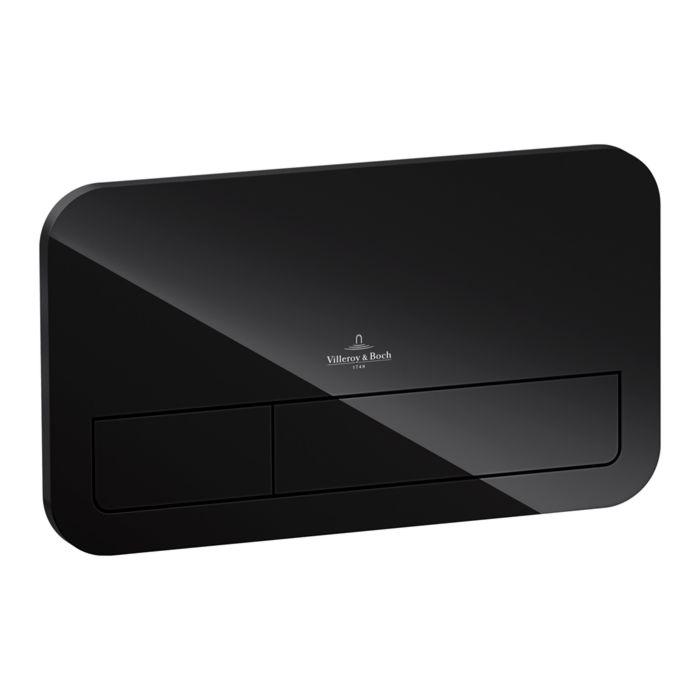 Villeroy & Boch ViConnect L200 921843RB Betätigungsplatte, Glossy Black, Sicherheitsglas