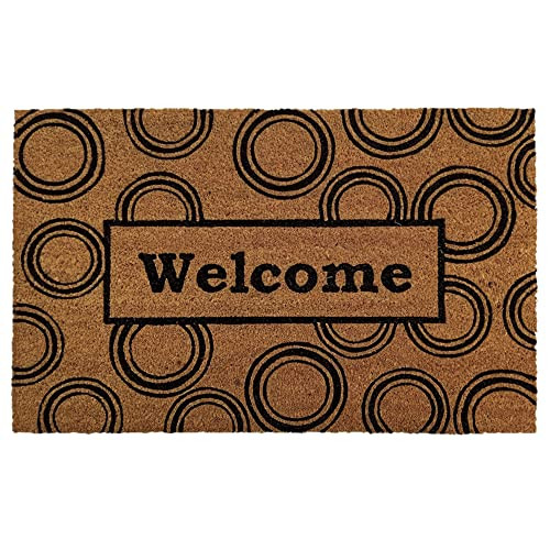 Vivol Kokos deurmat Welcome 50x80 cm - antislip, stofvrij en effectieve vuilafvoer