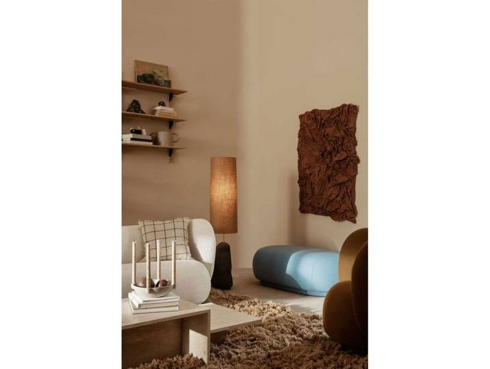 Hebe Stehleuchte Large Off-White/Sand - Ferm Living - Wohnzimmer - Stoff / Textil