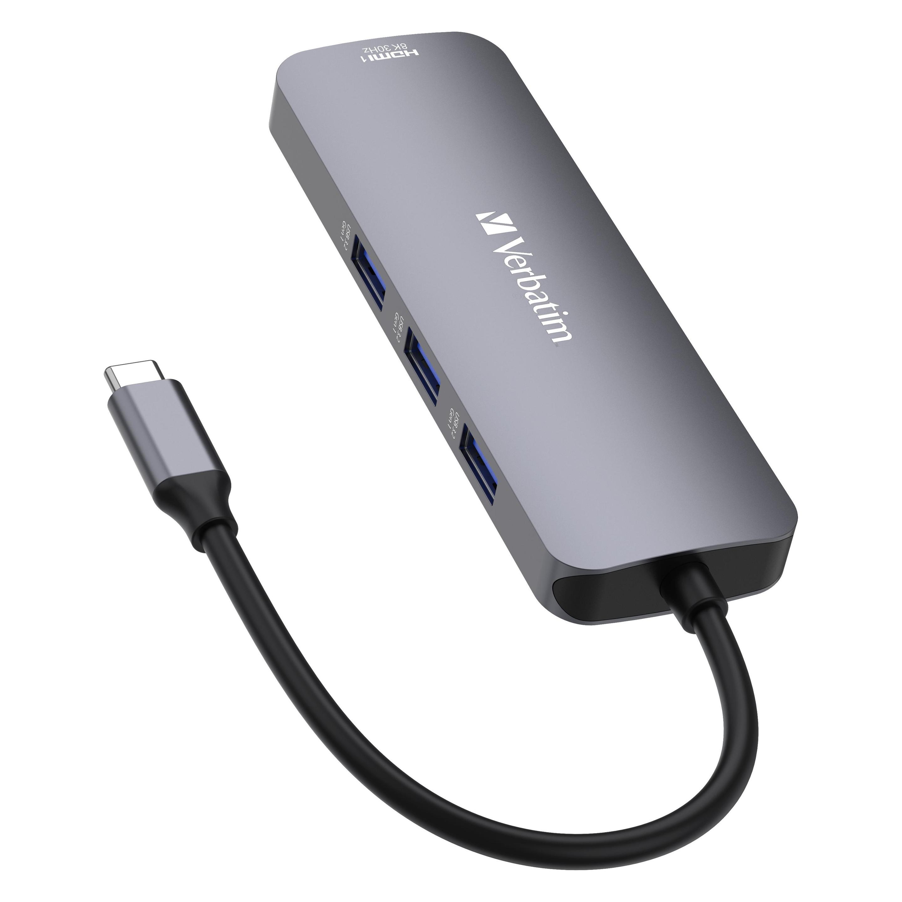 Verbatim CMH-08 (USB-C, 8 Ports) (32151)