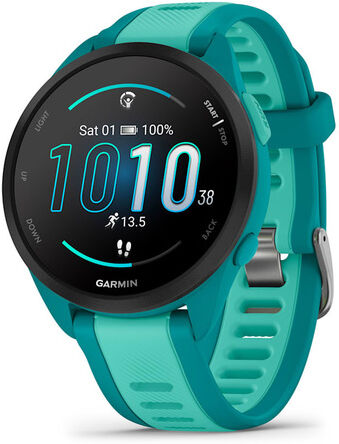 Garmin Forerunner 165 Music 3,05 cm (1.2'') AMOLED 43 mm Digitale 390 x 390 Pixel Touch screen Turchese GPS (satellitare)