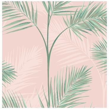 Fine Decor South Beach Blush Fronds Wallpaper - 20.5 x 396 x 0.025