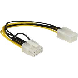 Delock Strom Anschlusskabel [1x PCIe-Stecker 8pol. - 1x PCIe-Buchse 6pol.] 0.20 m Gelb, Schwarz 83775