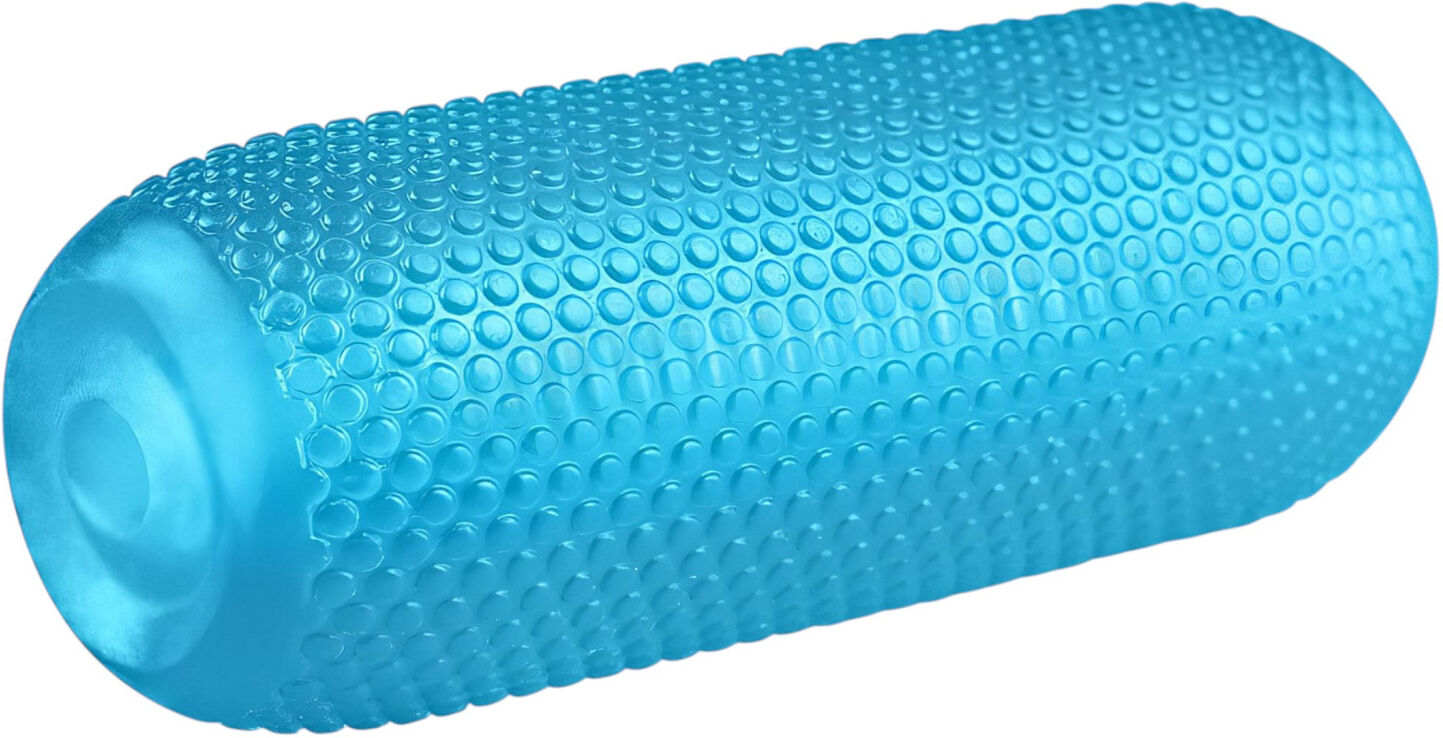 Lovetoy Training Master - Double‑sided Ribbed Masturbator (Blue)