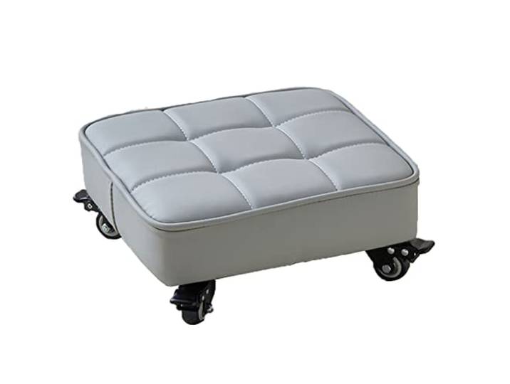 JFGCTYHXY Hocker mit Rollen, Quadratischer Rollsitz(Grey1)