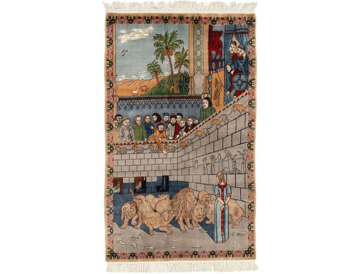 Pakistan Teppich 88x151 Handgeknüpft Orientteppich Wolle