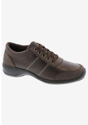 Women's Stroll Along Oxford Flat by Ros Hommerson in Brown Leather (Size 8 1/2 M)