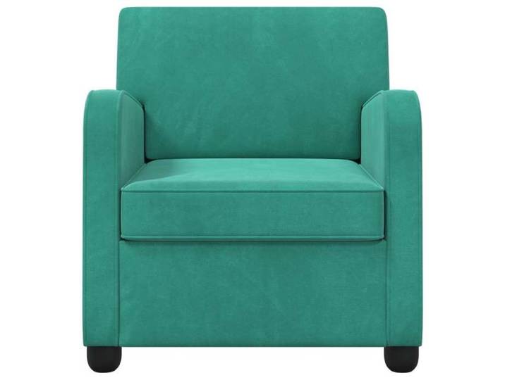 Turquoise Chaise confortable LEMON Fauteuil Turquoise Velours Pour maison/bureau_18217