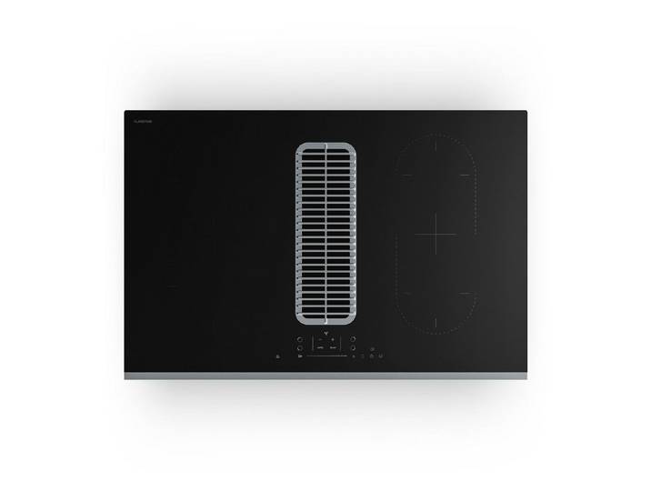 Klarstein Kochfeld mit Dunstabzug Verosteel Induktionskochfeld + Abzugshaube 8400W 80 cm 590 m³/h Boost 10047465, Induktion 4 Zonen 80 cm mit Dunstabzug Touch Restwärme & Boost