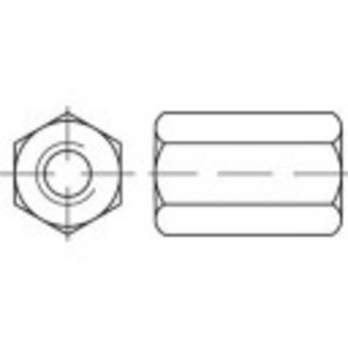 TOOLCRAFT 138221 Sechskantmuttern M8 DIN 6334 Stahl 100St.