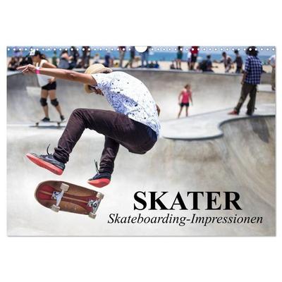 Skater. Skateboarding-Impressionen (Wandkalender 2026 DIN A3 quer), CALVENDO Monatskalender