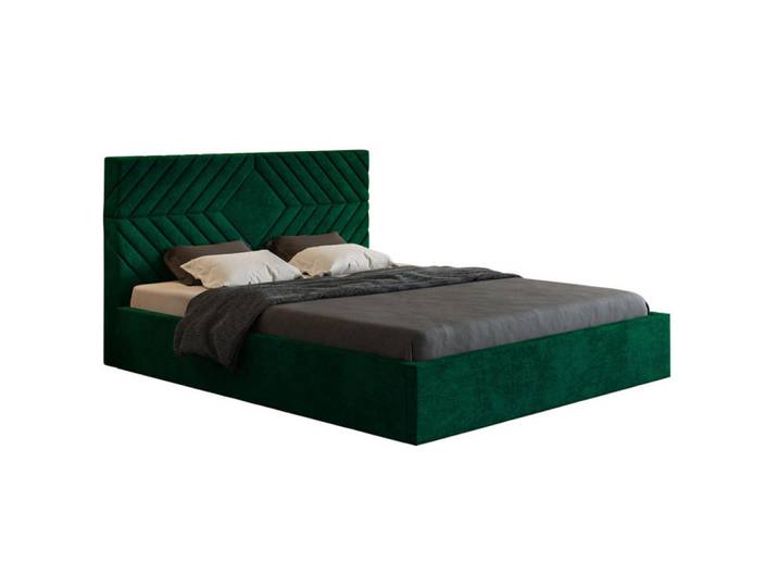 Sepro Meble Bett Bezugsstoff Flaschengrün Oldo 2 Mit Bettkasten 120x200 cm, Schwarz, Grün, 120x200 cm, Schlafzimmer, Betten, Polsterbetten