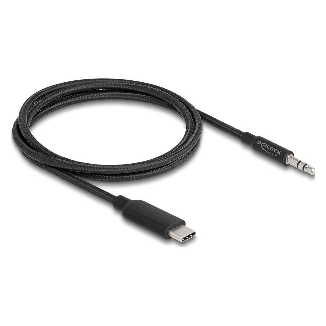 Delock USB C - 3.5mm Klinke (1 m, AUX Kabel) (85208)