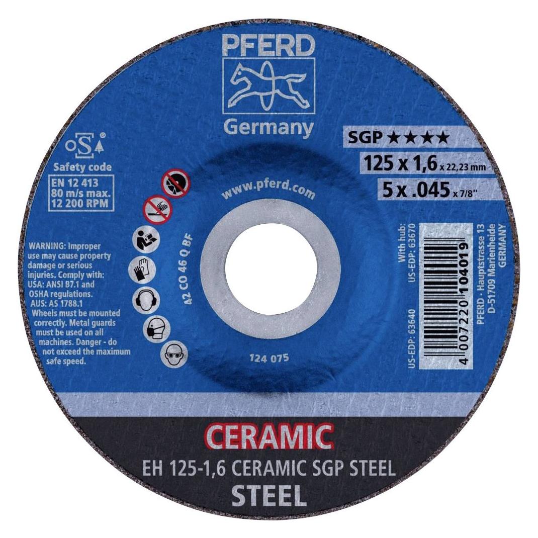 Pferd Trennscheiben EH 125-1,6 CERAMIC SGP STEEL (EH 125-1,6 CERAMIC SGP STEEL)