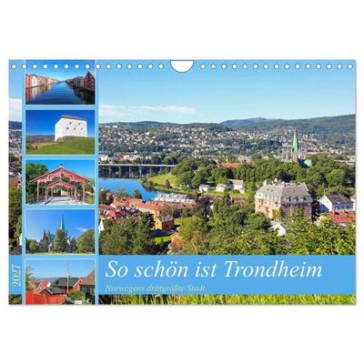 So schön ist Trondheim (Wandkalender 2027 DIN A4 quer), CALVENDO Monatskalender