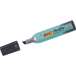 BiC Permanentmarker Marking Onyx Keilspitze schwarz Packung mit 12 Stück