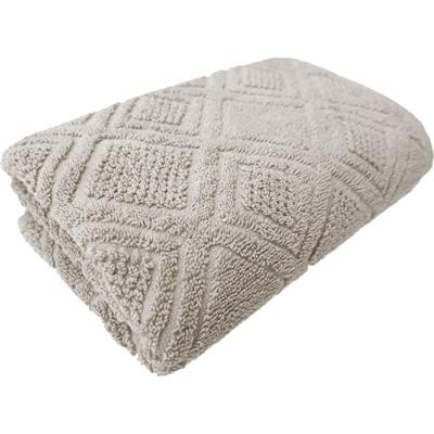 Badetuch FRAMSOHN FROTTIER "Mosaik Duschtuch", braun (hellbraun, grau, braun), B:75cm L:150cm, Frottier, Obermaterial: 100% Baumwolle, Handtücher, Badetuch, gemustert, fein gewalkter Feinzwirn, hergestellt in Österreich
