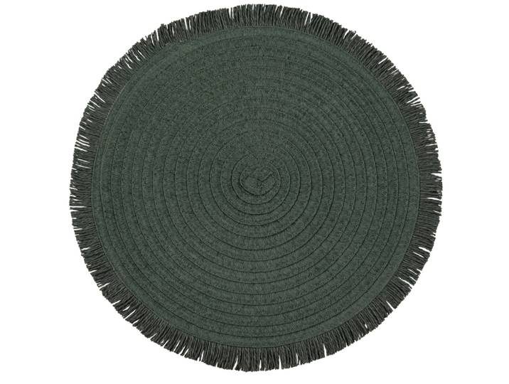 Rundes Tischset aus Papier, grün