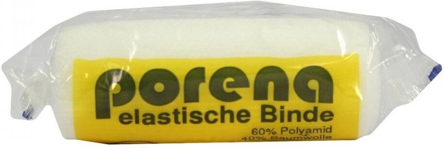Porena elastische Mullbinde 8 cm weiss mit Cello 1stk