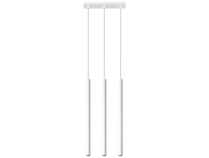 Suspension tube en métal, blanc L: 30cm