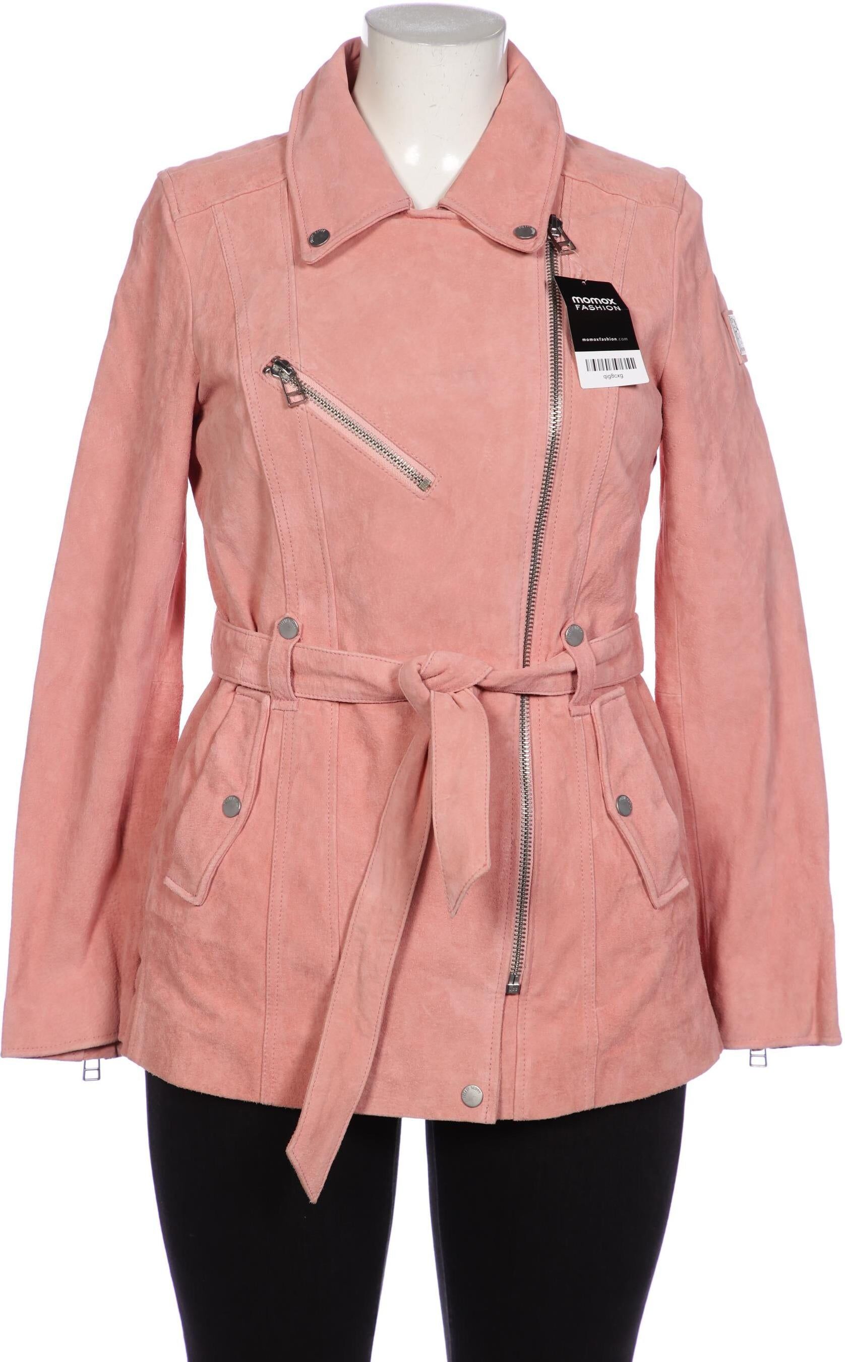 Freaky Nation Damen Mantel, Pink, Gr. XL, Leder / Synthetik - Second Hand