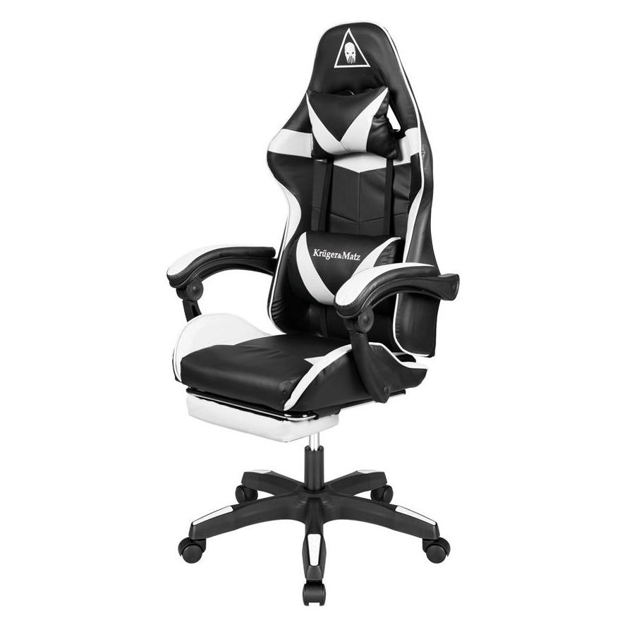 Krüger&Matz Gaming-Stuhl Kruger&Matz GX-150 Schwarz & Weiss (KM0790-BW)