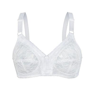 Soft-BH SASSA "Soft BH ohne Bügel Functional Bras", Damen, Gr. 80, Cup C, weiß, Spitze, Obermaterial: 90% Polyamid PA. 10% Elasthan EL., BHs Soft-BH