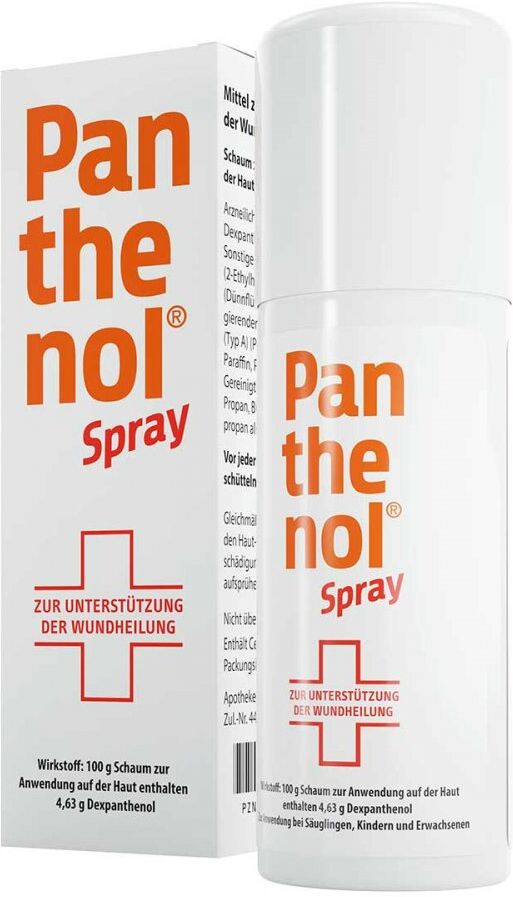 Panthenol Spray fördert die Wundheilung der Haut