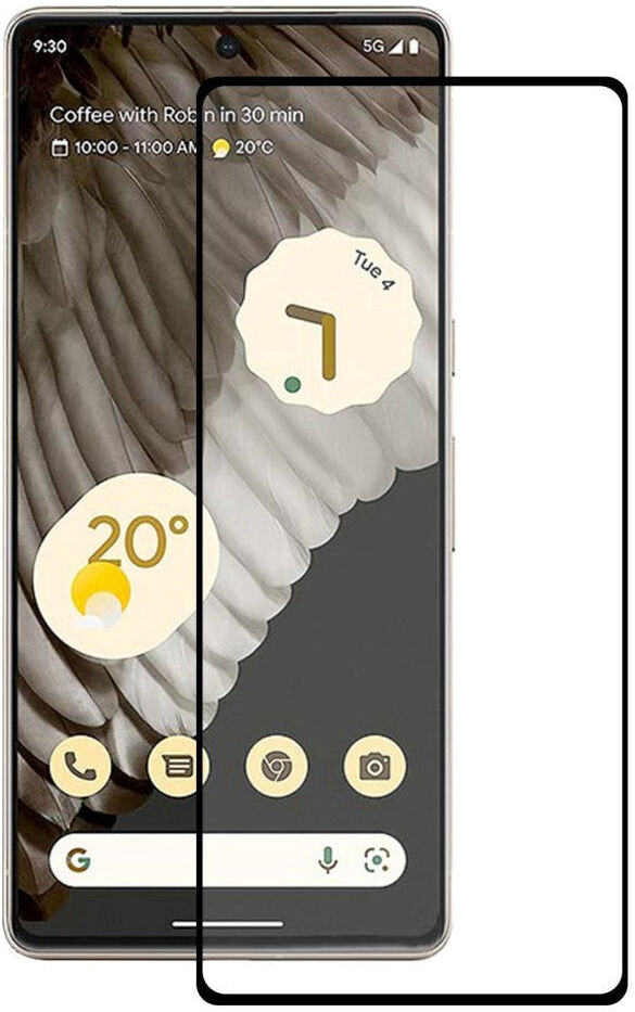 INCOVER Google Pixel 7 Pro Hærdet Glas Skærmbeskyttelse Full-Fit - Sort Kant