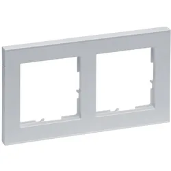 Legrand 765282 SEANO+ 2-fach Rahmen in der Farbausführung Aluminium lackiert