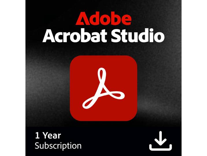 Adobe Acrobat Studio 1 Jaar - Digitaal
