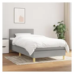 vidaXL, Boxspringbett, Qutenetta (Flach mit Nägeln) (90 x 190 cm)