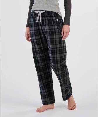 Boxercraft BW6620 Women's Womens Haley Flannel Pant in Black Jordan Plaid size Medium   Cotton