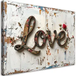 LEINWANDBILD Inschriften und Zitate 45x30cm