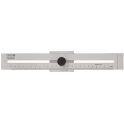 Tecwerk, Messlehre, Streichmass 250 mm mit flachem Schieber INOX (25 cm)