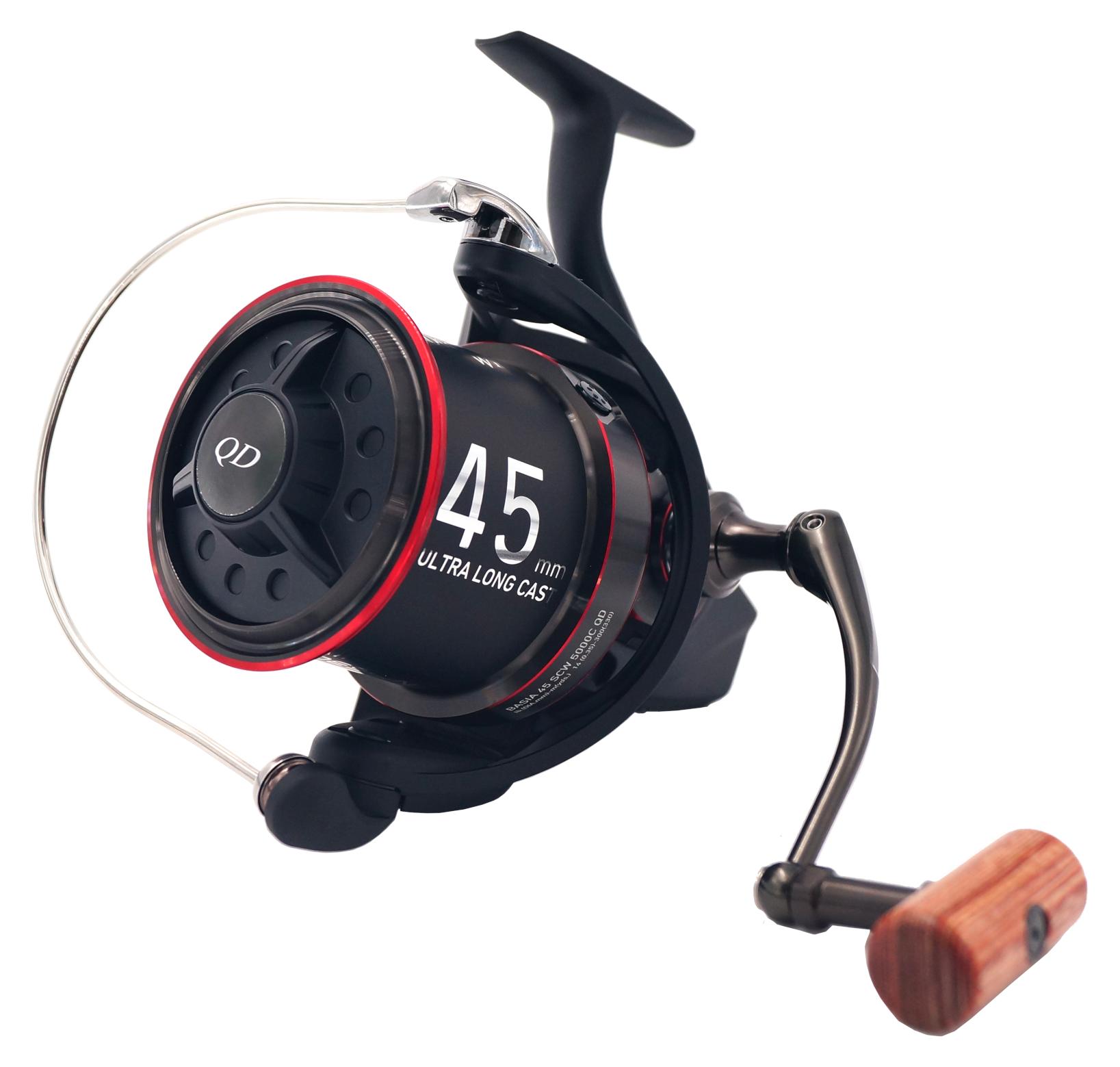 DAIWA 26 Tournament Basia 45 SCW QD, 45-5000, Beidhändig, Big Pit Angelrolle, Frontbremse, 10125-050