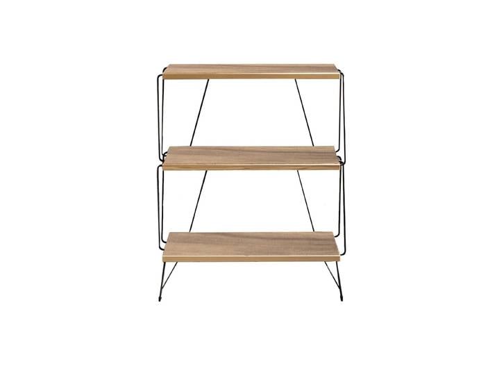 Beistelltisch WOODY FASHION Beistelltisch Lazandos , beige (nature, schwarz), B:46cm H:76cm T:30cm, Tische, Beistelltisch