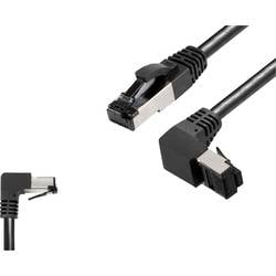 BKL Electronic 144016 RJ45 Patchkabel CAT 8.1 S/FTP 0.5 m Schwarz Halogenfrei 1 St.