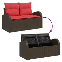vidaXL, Gartenlounge, Modulare Sofagarnitur