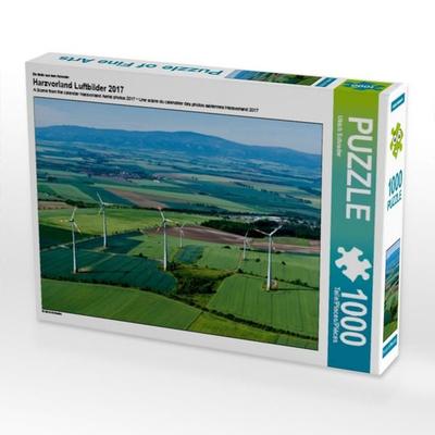 CALVENDO Puzzle Ein Motiv aus dem Kalender Harzvorland Luftbilder 2017 | 1000 Teile Lege-Größe 64 × 48 cm Foto-Puzzle für glückliche Stunden