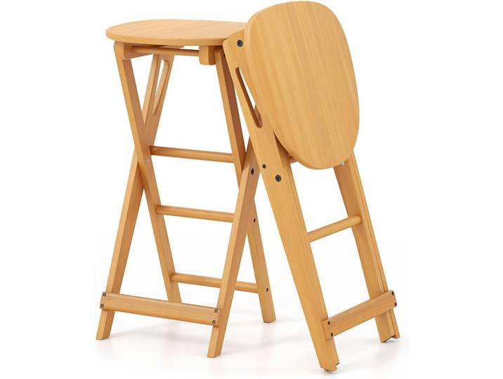 BARHOCKER Klappbar Holz(2er-Set)